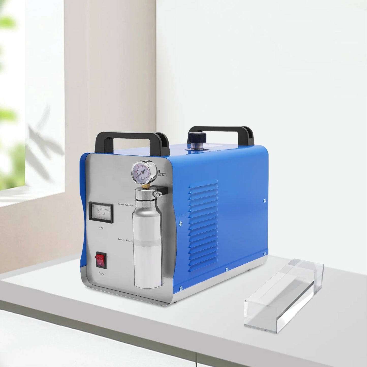 95L H180 Oxygen Hydrogen HHO Gas Flame Generator Polishing Machine 400W EU US Plug