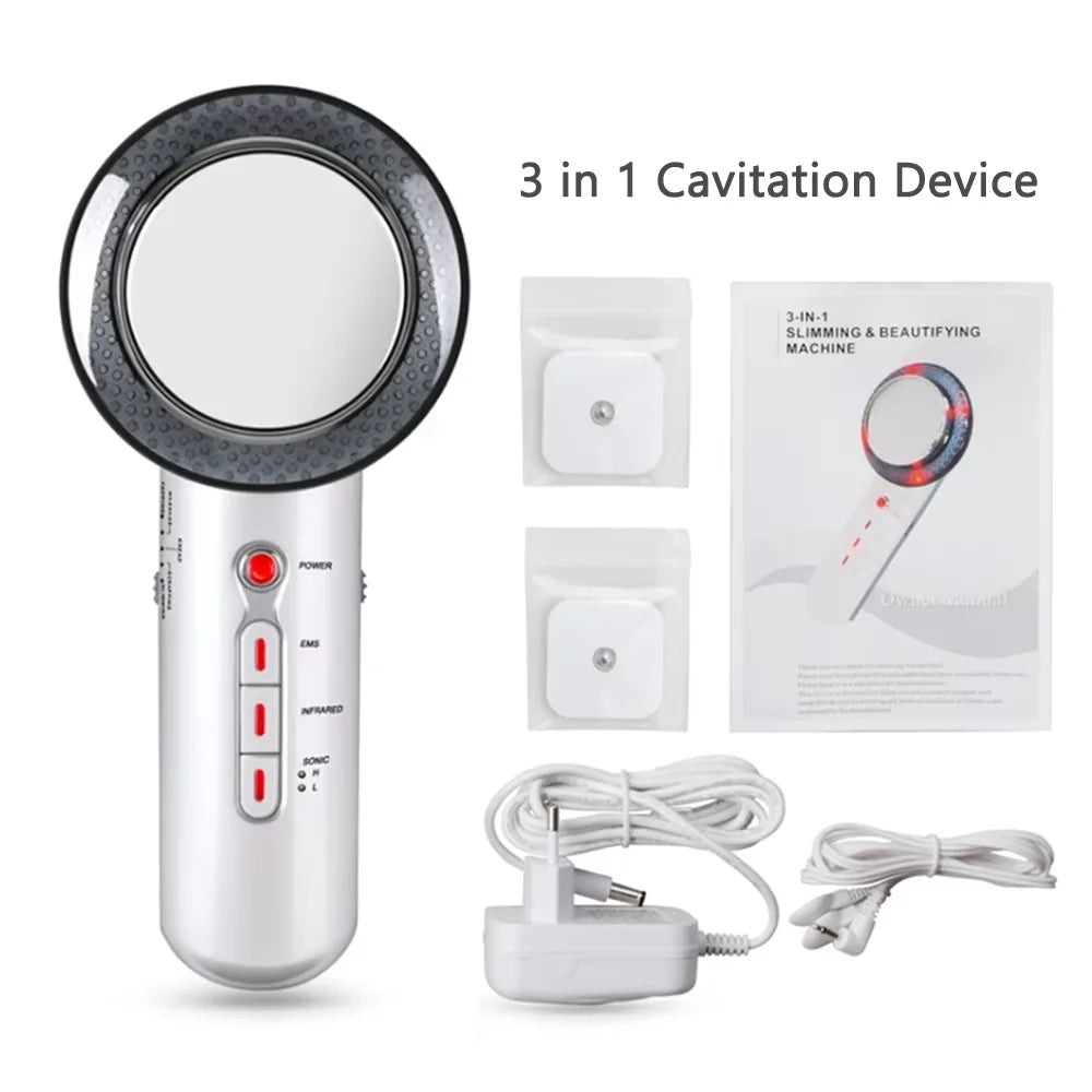 3 in 1 Ultrasonic Cavitation Machine for Weight Loss and Body Slimming Massage