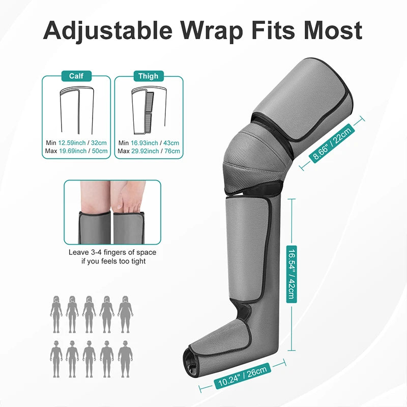 Nekteck Foot Air Pressure Leg Massager for Blood Circulation and Muscle Relaxation