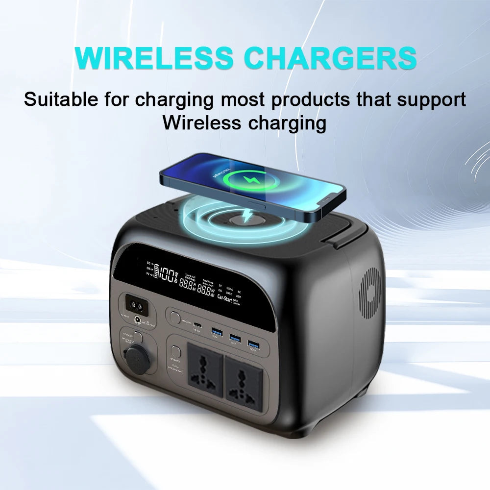 Portable 345Wh Lifepo4 Power Station with 2x 500W Outlets for Camping and RV Use