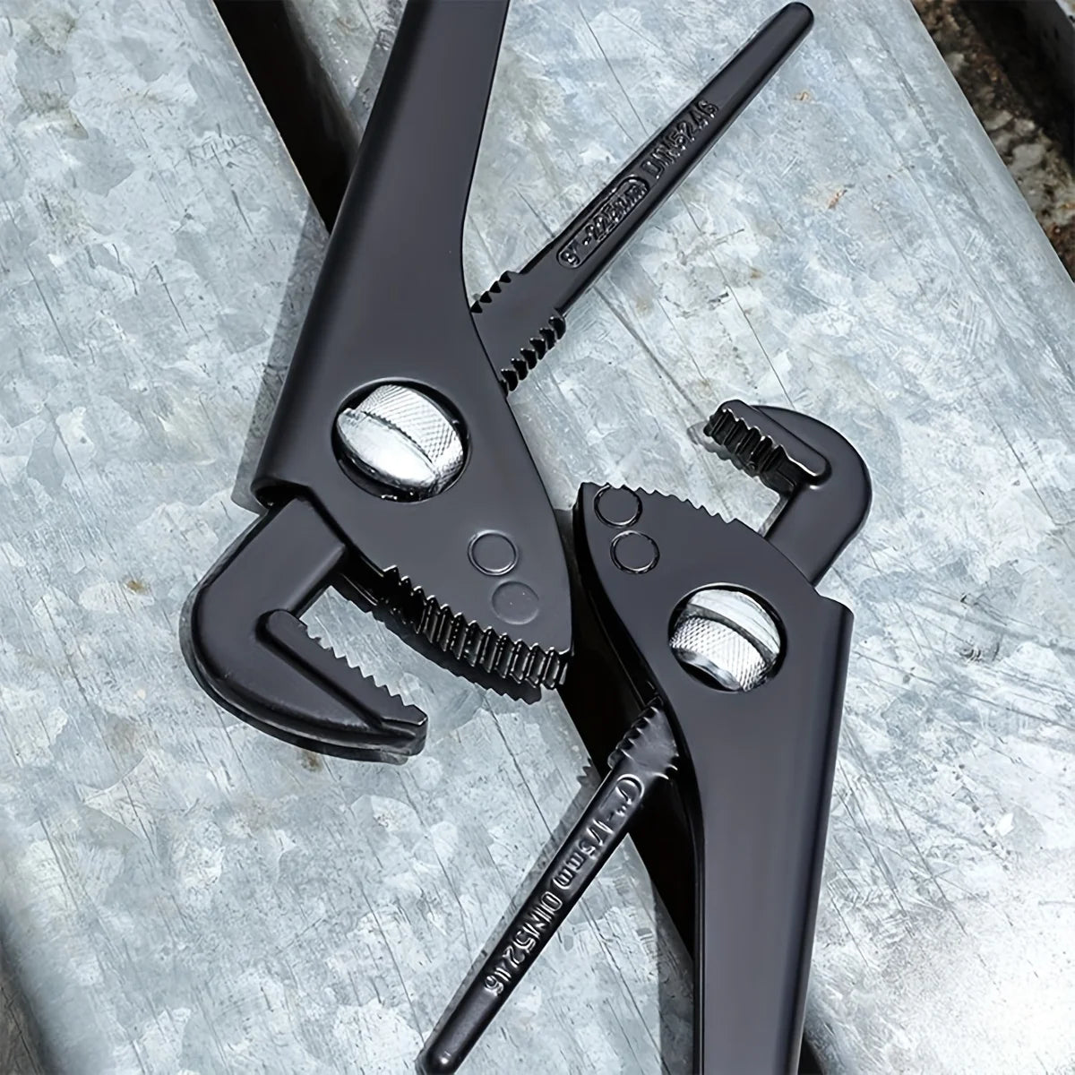3 Piece Adjustable Plumbing Pliers Wrench Set 7 10 12 Inch Multi Functional Tool