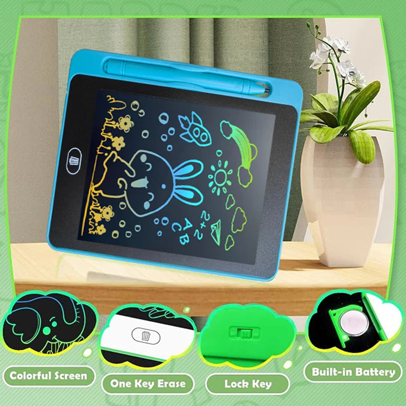 12 Pack Colorful LCD Writing Tablets for Kids 6.5 Inch Doodle Drawing Boards