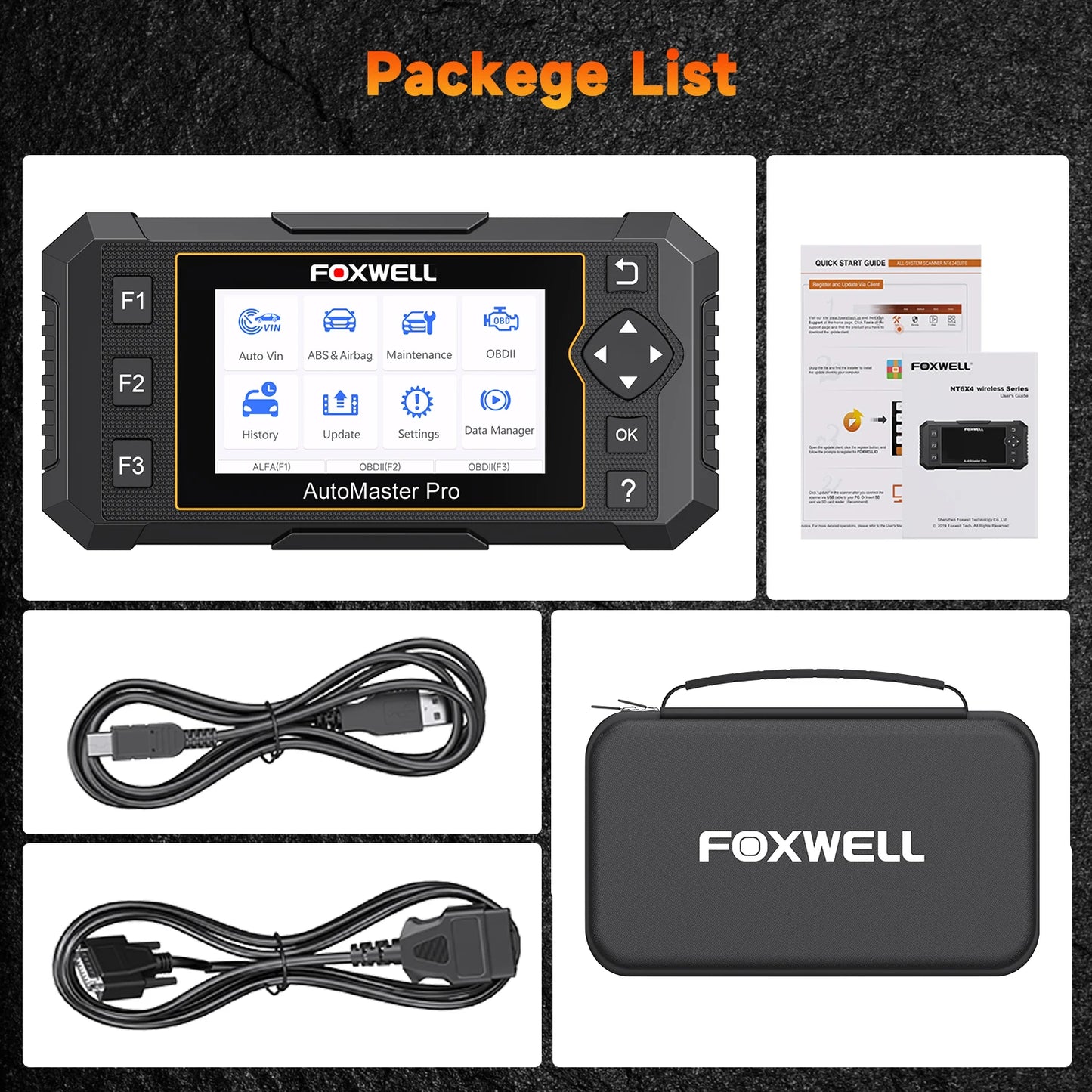 Foxwell NT650 Elite OBD2 Automotive Scanner with 26 Plus Reset Functions for Professional Diagnostics