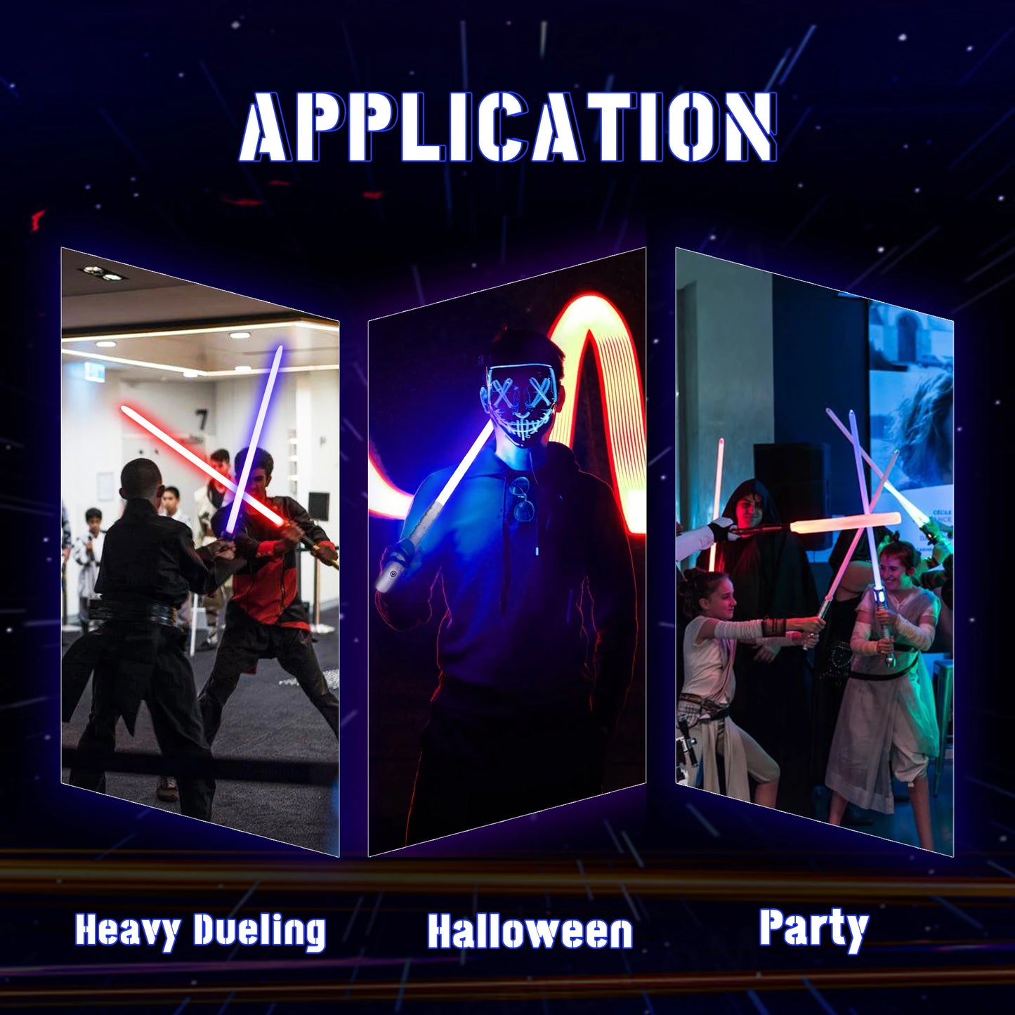 PHS Lightsaber for Boys and Adults Rechargeable Metal Dueling Toy with 4 Modes and Sound