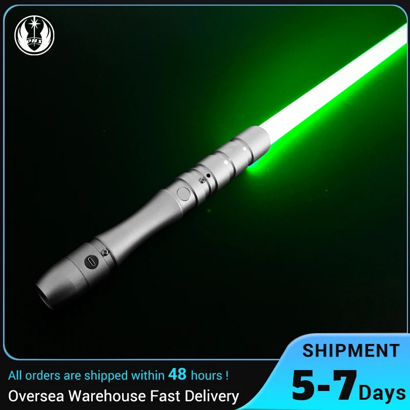 PHS Lightsaber for Boys and Adults Rechargeable Metal Dueling Toy with 4 Modes and Sound