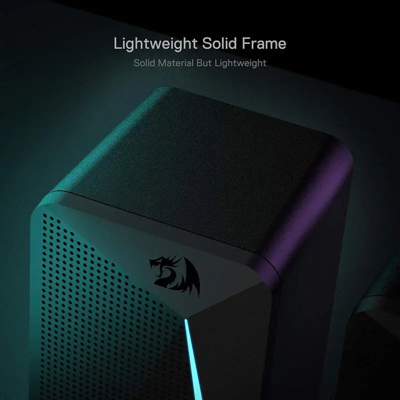 Redragon GS510 Waltz RGB Desktop Speakers 2.0 Channel PC Stereo with LED Backlight Modes