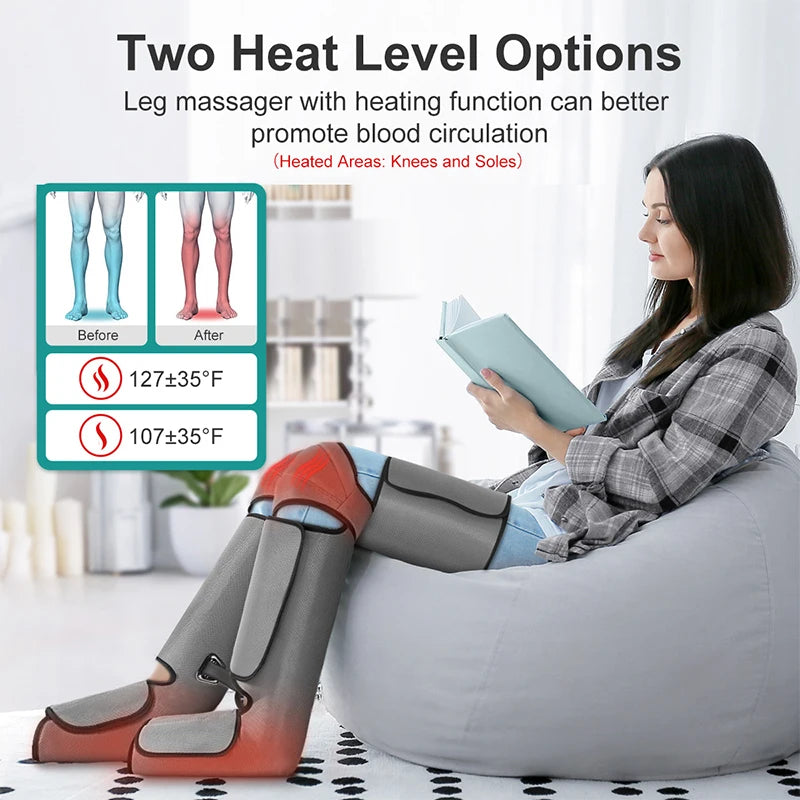 Nekteck Foot Air Pressure Leg Massager for Blood Circulation and Muscle Relaxation