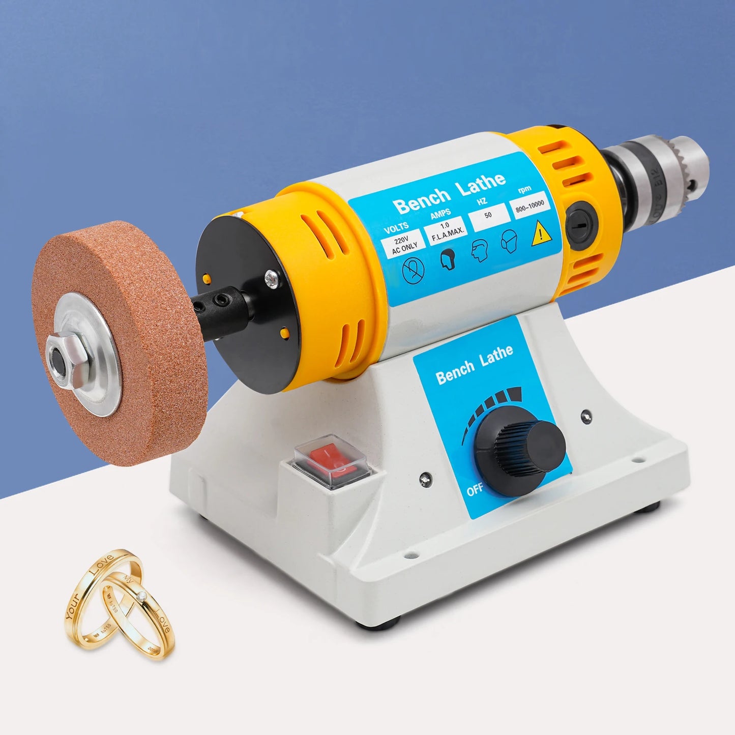 Multi-Function Benchtop Polisher Grinder Machine for Cutting and Carving