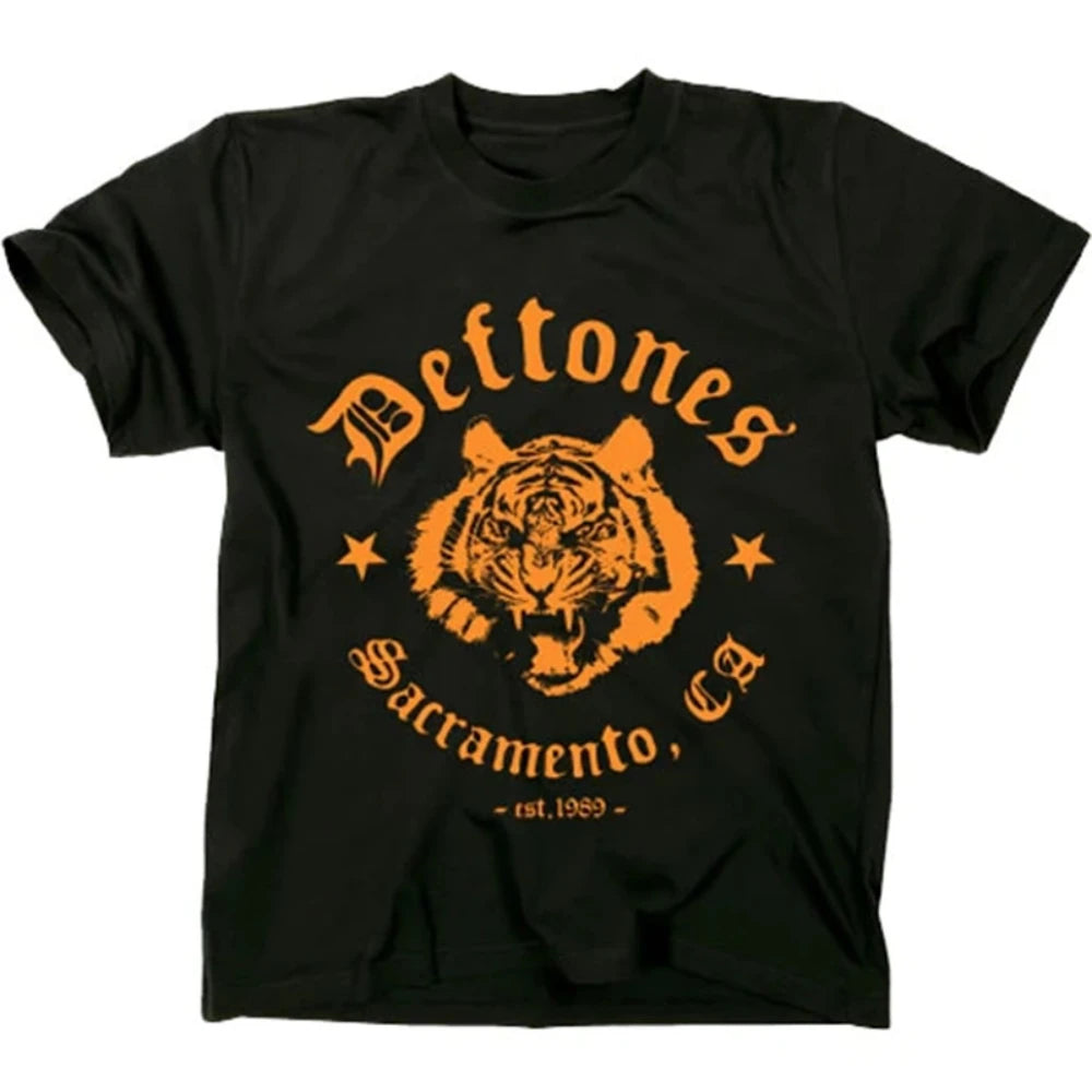 2025 Deftones Cotton Singer Band T Shirt for Men and Women Oversized Summer Tee