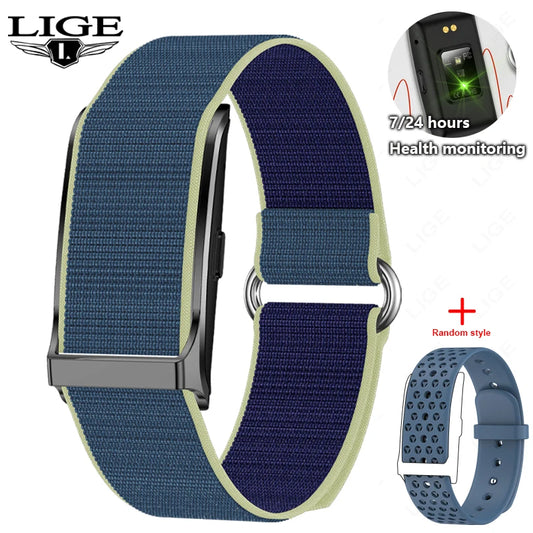 LIGE No Screen Smart Watch 20 Day Battery Life Blood Oxygen Pressure Monitoring Bracelet