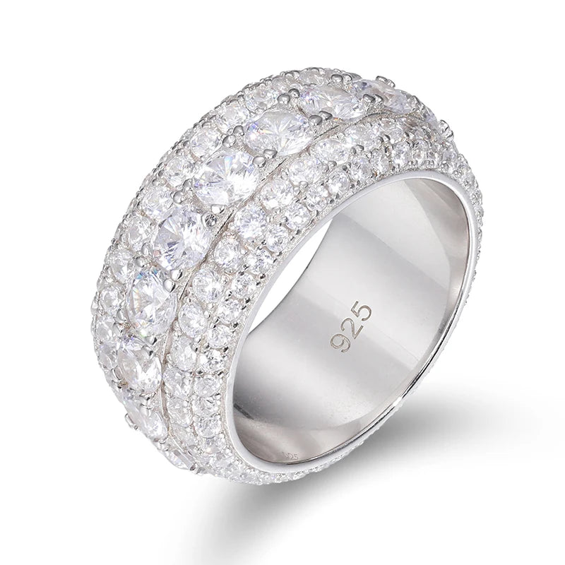 S925 Moissanite Jesus Head Ring for Men and Women Fashion Religious Amulet Jewelry