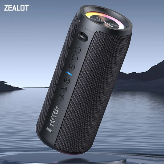 Zealot S51Pro Portable Bluetooth Speaker 40W 3D Stereo Bass Waterproof TWS Boom Box