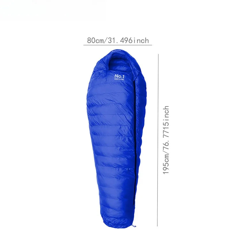 CW800 Winter Ultralight Sleeping Bag for Adults Comfortable Down Camping Gear