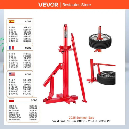 SucceBuy Portable Manual Tire Changer Bead Breaker Tool for Cars Trucks and Motorcycles