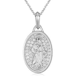 S925 Moissanite Streamline Tag Pendant Necklace for Unisex with Free 2MM Steel Chain
