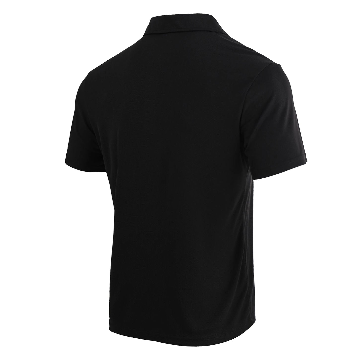 5-Piece Men's Summer Solid Color Polo Shirt Set Breathable Quick Dry Short Sleeves