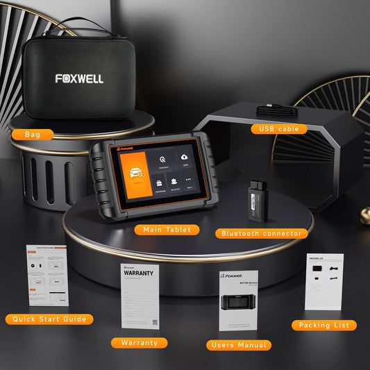 Foxwell NT809BT OBD2 Bluetooth Car Diagnostic Tool All Systems Bi-Directional Scanner