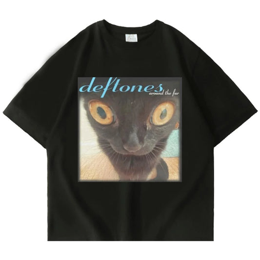 2025 Deftones Cotton Singer Band T Shirt for Men and Women Oversized Summer Tee