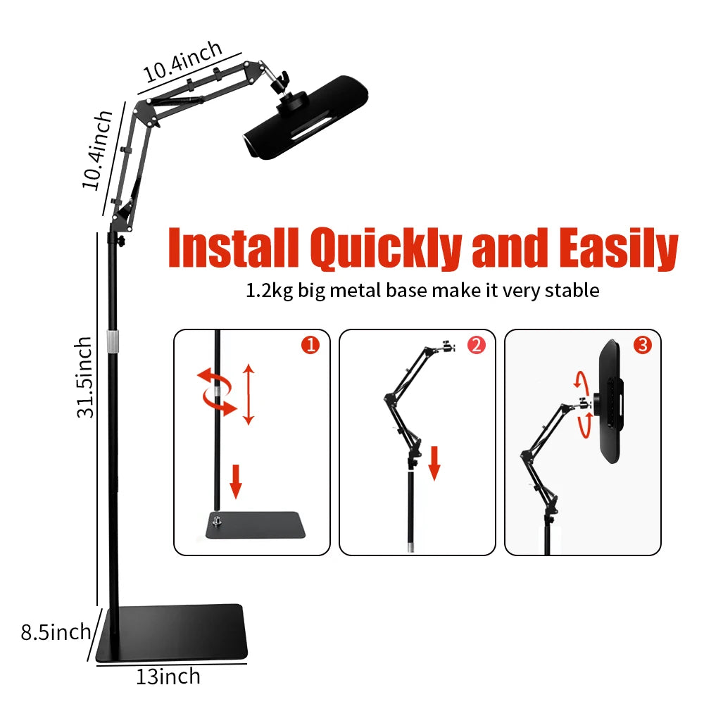 Red Light Therapy Lamp for Face and Body with Adjustable Stand and Timer 660nm 850nm