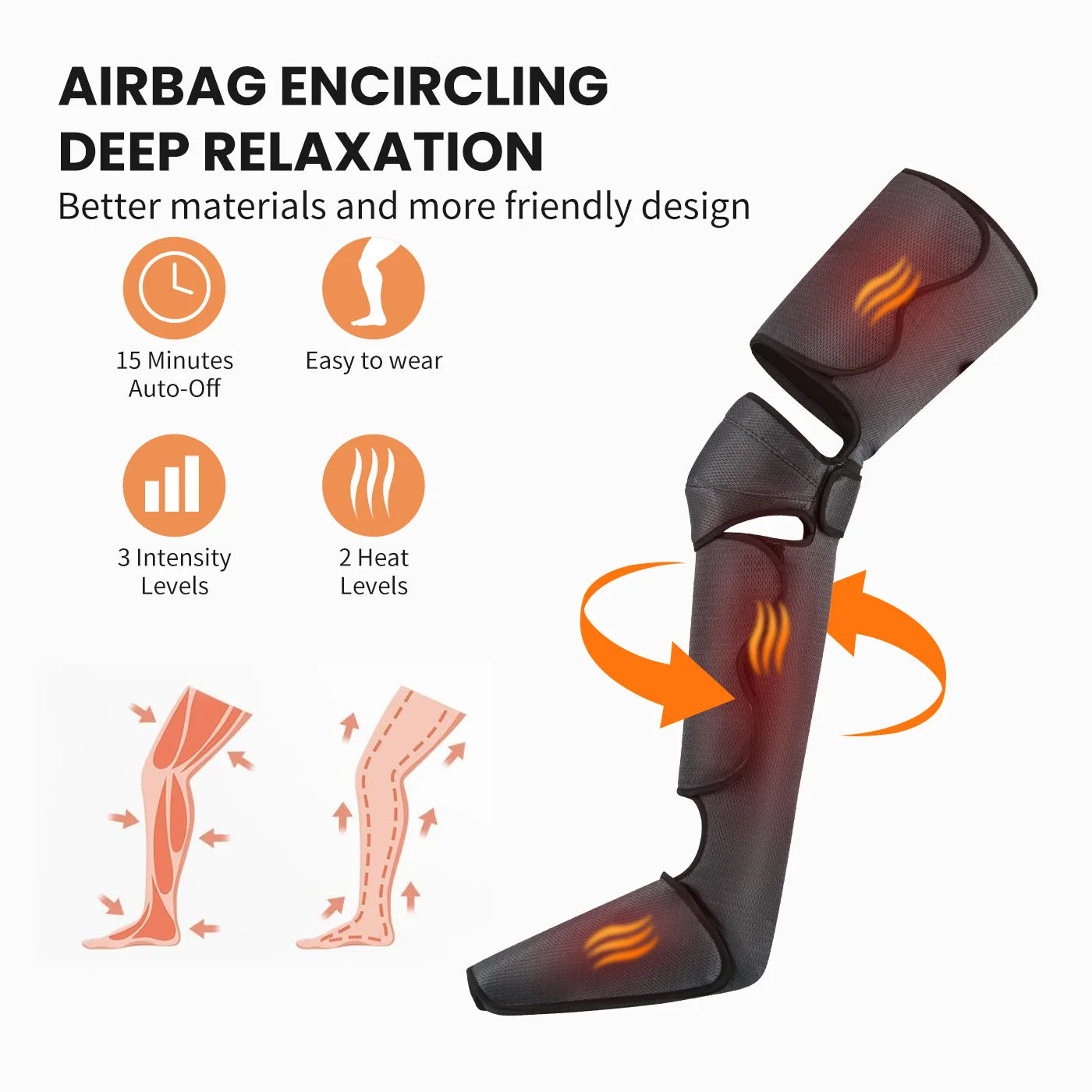 Electric Leg Massager Machine for Pain Relief and Improved Blood Circulation