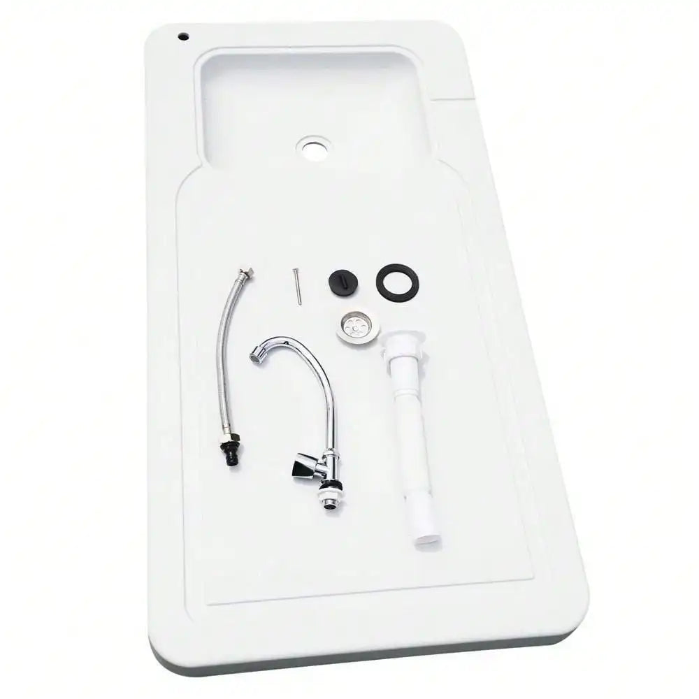Folding Fish Cleaning Table with Sink and Faucet Portable Outdoor Camping Station