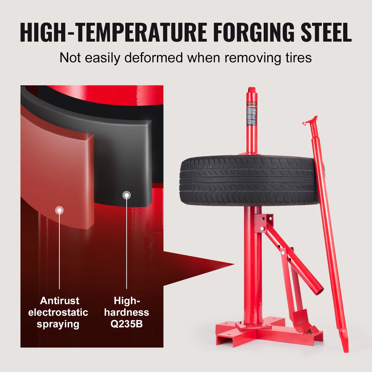 SucceBuy Portable Manual Tire Changer Bead Breaker Tool for Cars Trucks and Motorcycles