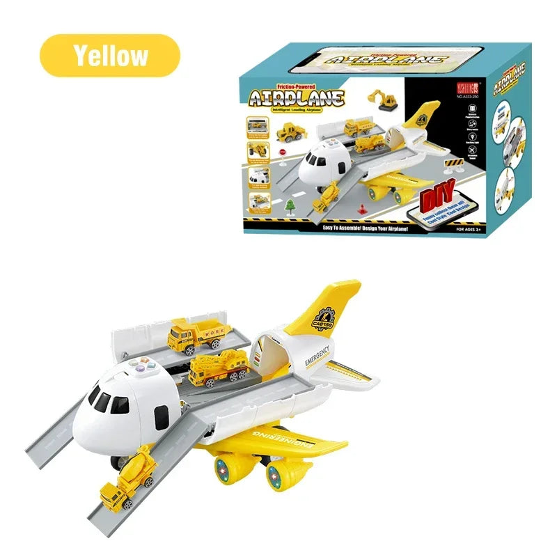 Large Inertia Toy Airplane with Lights and Music for Kids Big Passenger Plane Gift
