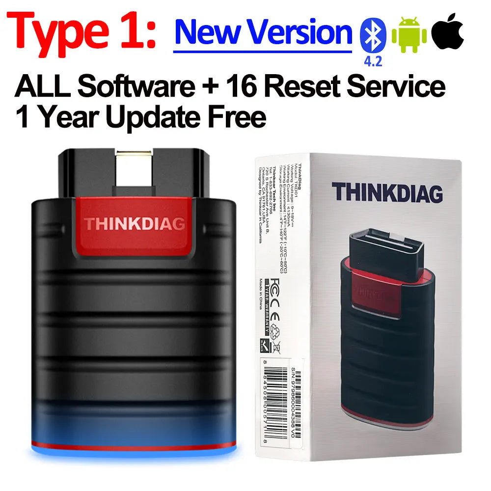 THINKCAR Thinkdiag Hot Version OBD2 Diagnostic Tool with Full System 16 Reset Service