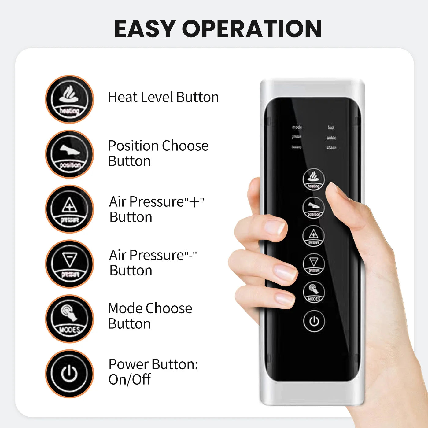 Electric Leg Massager Machine for Pain Relief and Improved Blood Circulation