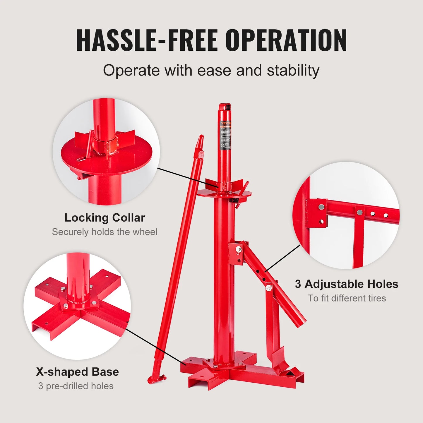 SucceBuy Portable Manual Tire Changer Bead Breaker Tool for Cars Trucks and Motorcycles