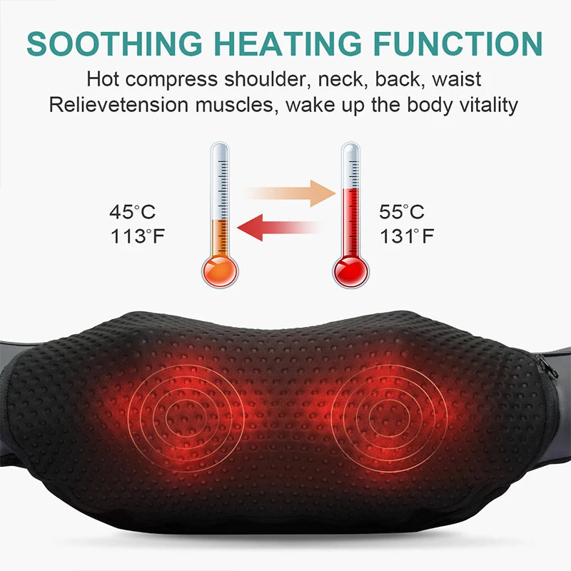 Nekteck Cordless Shiatsu Back Neck and Shoulder Massager with Heat for Home Use