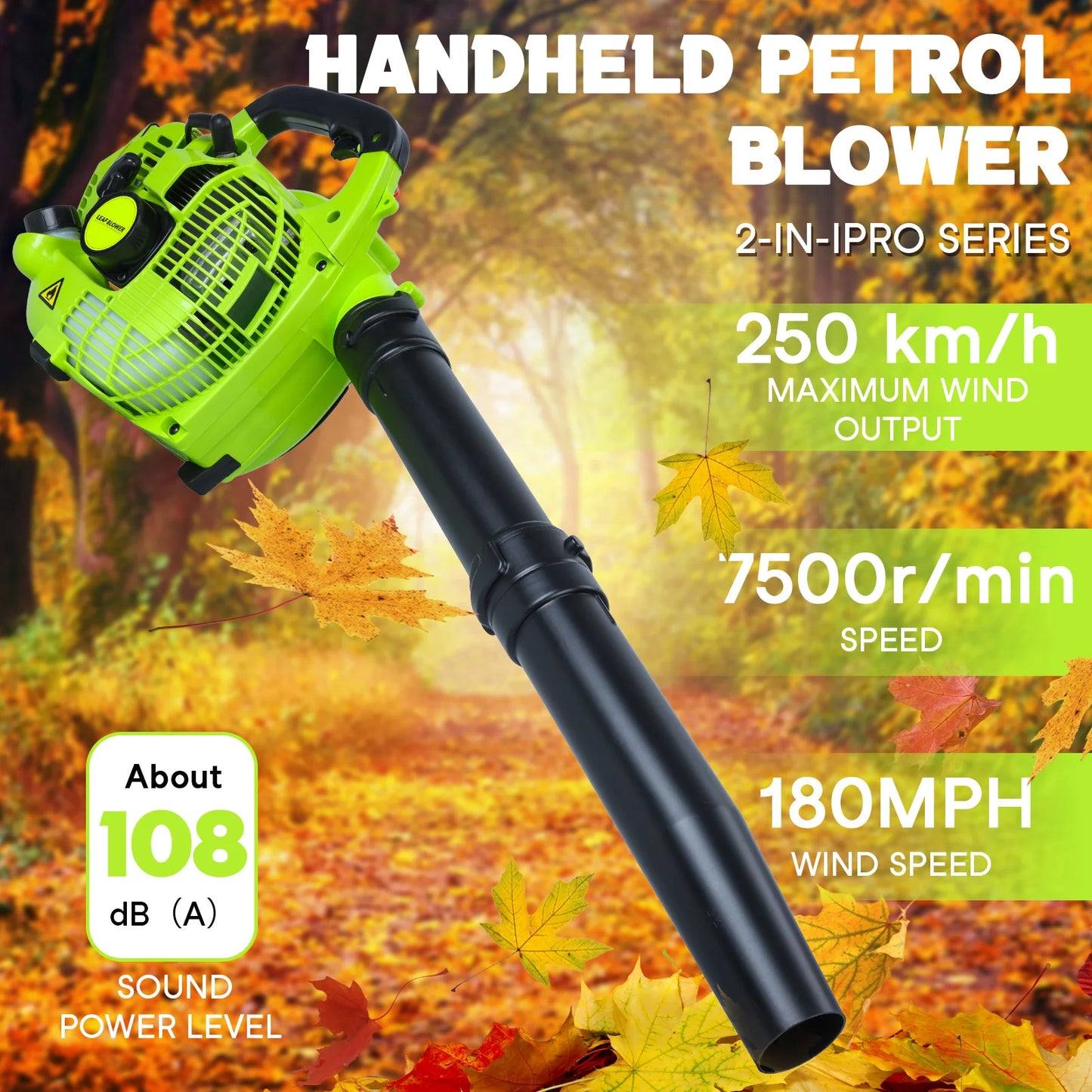 26cc Gas Powered Handheld Leaf Blower for Powerful Lawn Care and Efficient Clearing