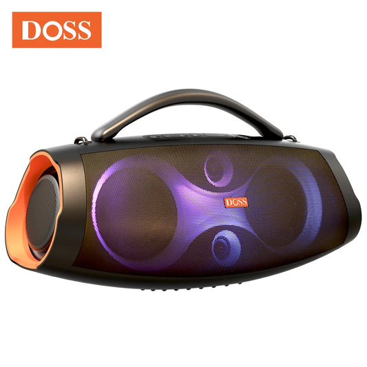 DOSS Portable Bluetooth Speaker 120W Powerful Sound IPX6 Waterproof Outdoor Subwoofer