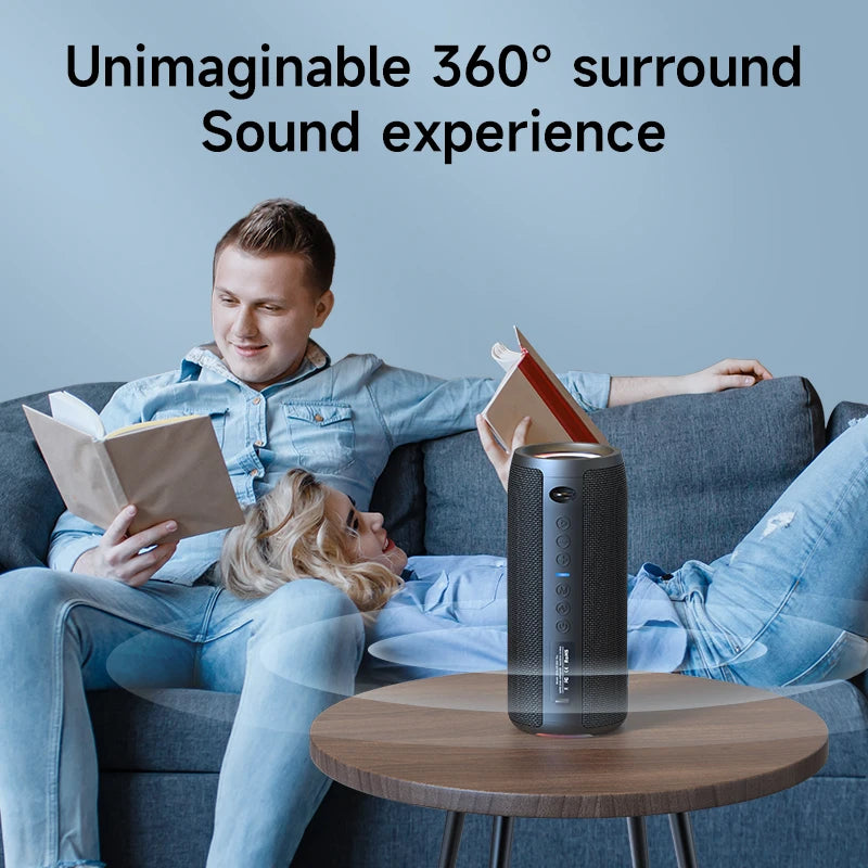 Zealot S51Pro Portable Bluetooth Speaker 40W 3D Stereo Bass Waterproof TWS Boom Box