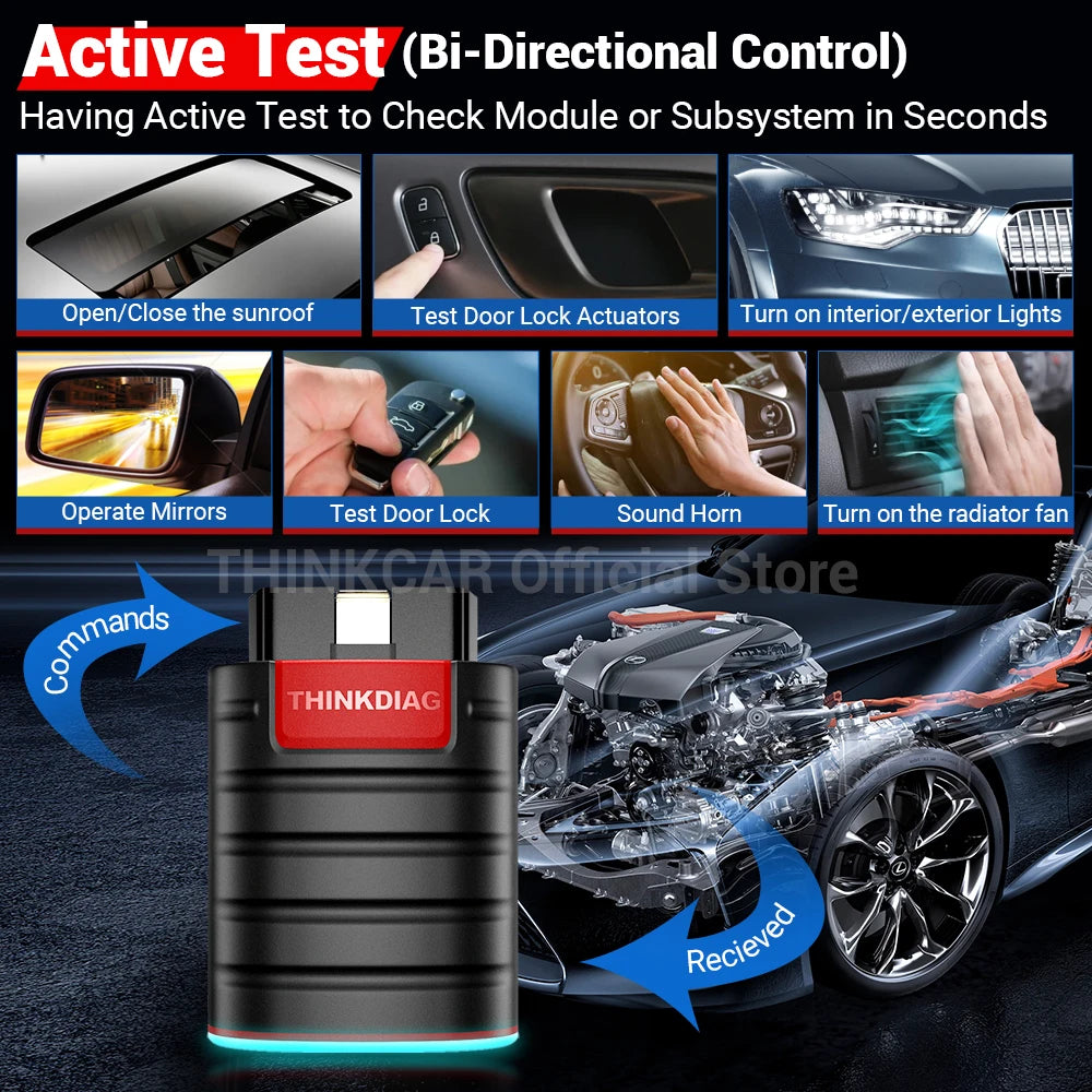 THINKCAR Thinkdiag Hot Version OBD2 Diagnostic Tool with Full System 16 Reset Service