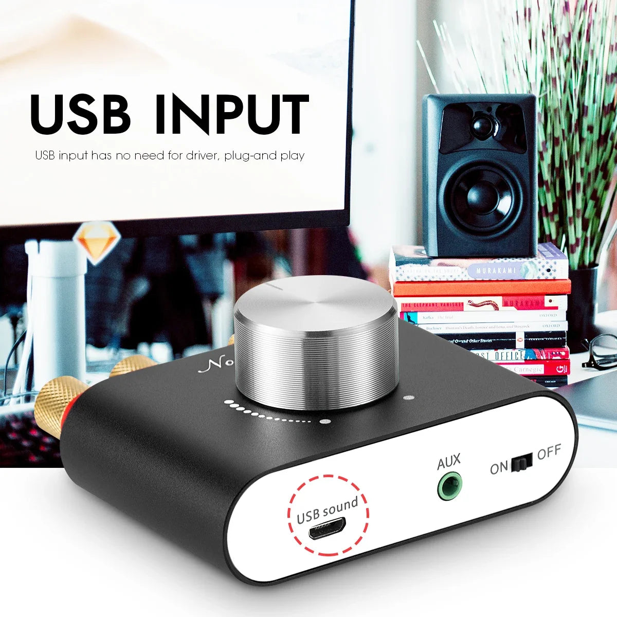 Douk Audio Mini Bluetooth 5.0 TPA3116 Digital Amplifier Hifi Stereo Audio Receiver Power Amp 50W+50W Car Sound Amplifiers