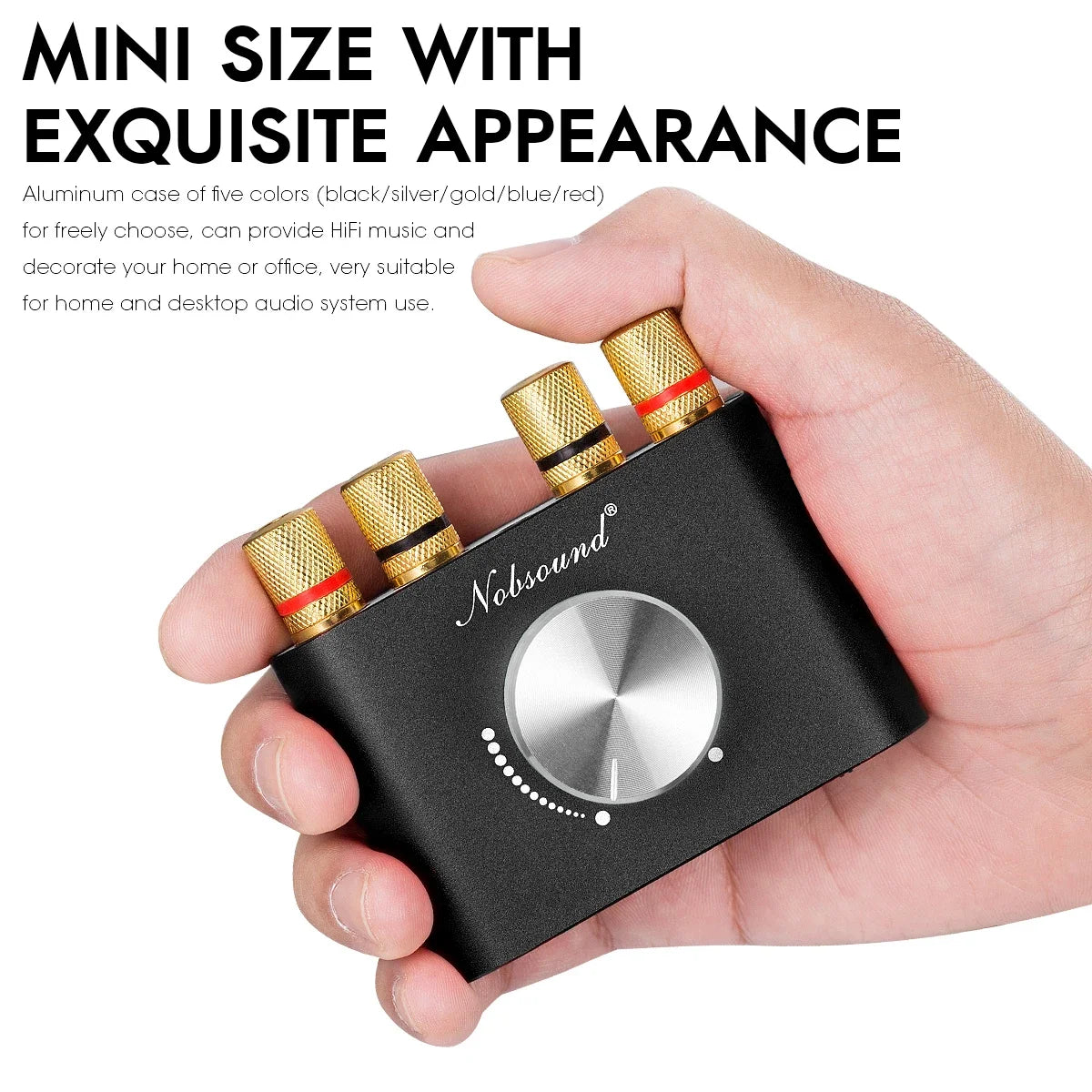 Douk Audio Mini Bluetooth 5.0 TPA3116 Digital Amplifier Hifi Stereo Audio Receiver Power Amp 50W+50W Car Sound Amplifiers