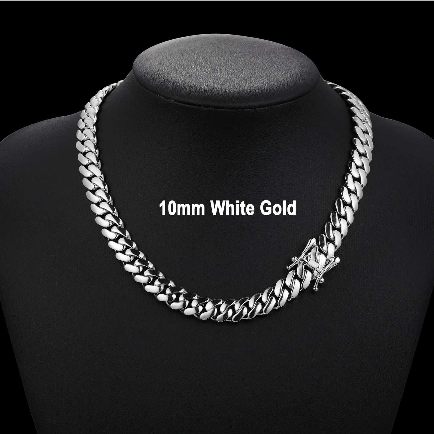 High Quality Hiphop Rock Miami Curb Link Necklace for Men 9mm to 25mm Stylish Jewelry