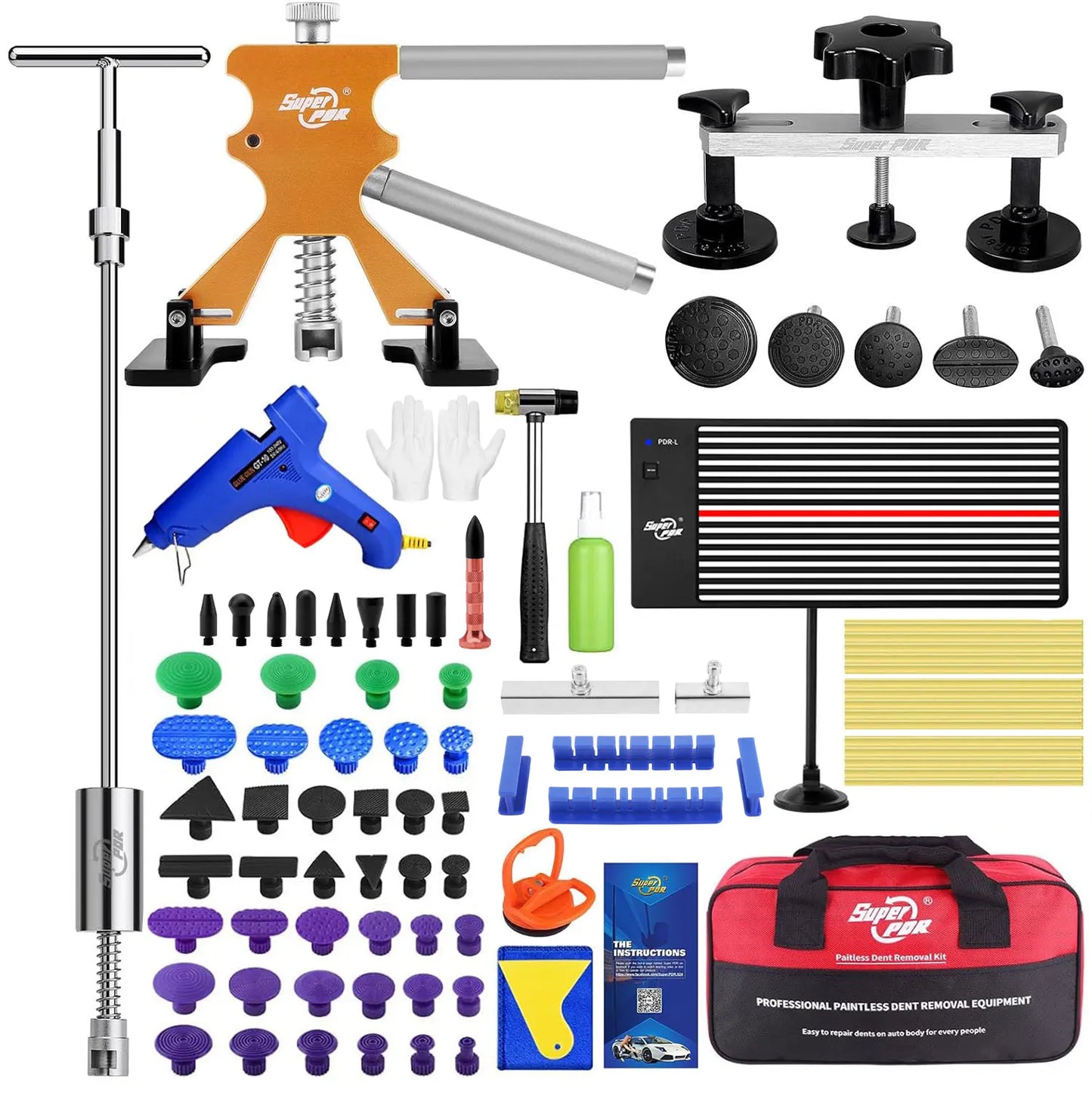 PDR Auto Paintless Dent Removal Kit Suction Cup Tool for Car Body Repair