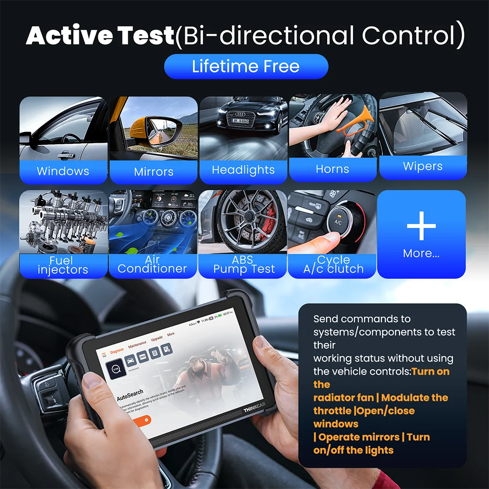 Global Version THINKCAR THINKSCAN 689BT OBD2 Diagnostic Tool with ECU Coding and Free Update