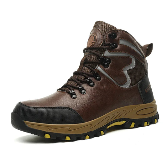 Men's Indestructible Steel Toe Safety Boots for Work Climbing Anti-Puncture Protection