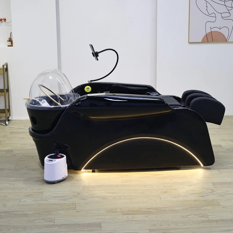 Salon Electric Massage Bed Shampoo Table and Chair Multifunctional Japanese Head Spa Shampoo Bed