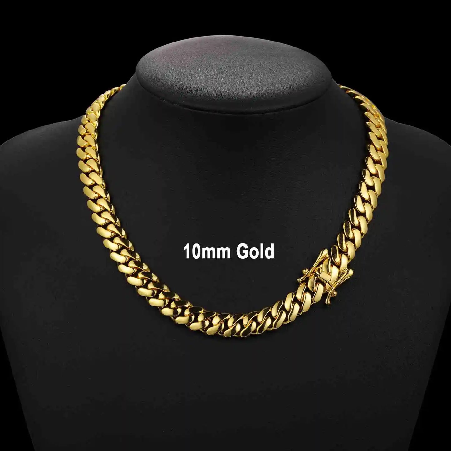 High Quality Hiphop Rock Miami Curb Link Necklace for Men 9mm to 25mm Stylish Jewelry