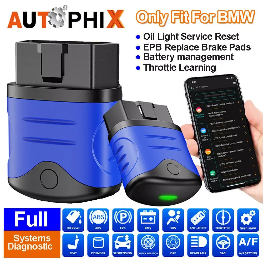 Autophix 3910 Bluetooth OBD2 Scanner for BMW MINI Rolls Royce with Free Updates