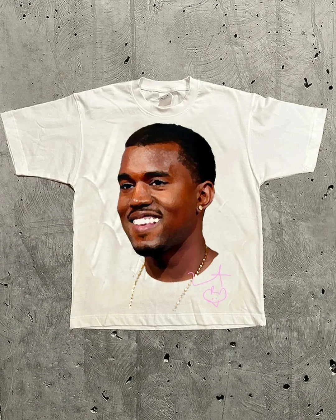Men's Oversized Hip Hop Y2K Trend Short Sleeve American Retro Print T Shirt for Summer