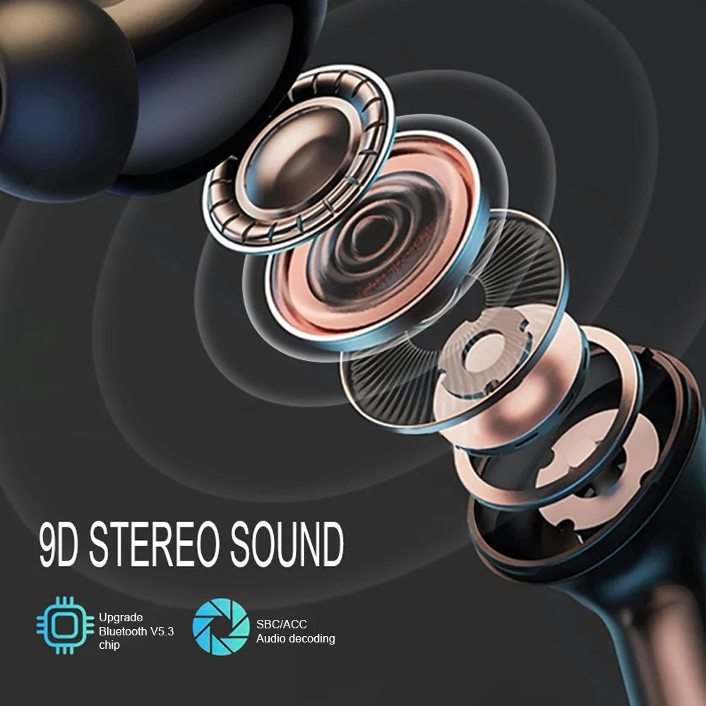 GREATWALL Wireless Bluetooth Earphones with ANC Noise Reduction and HD Mic for Gamers