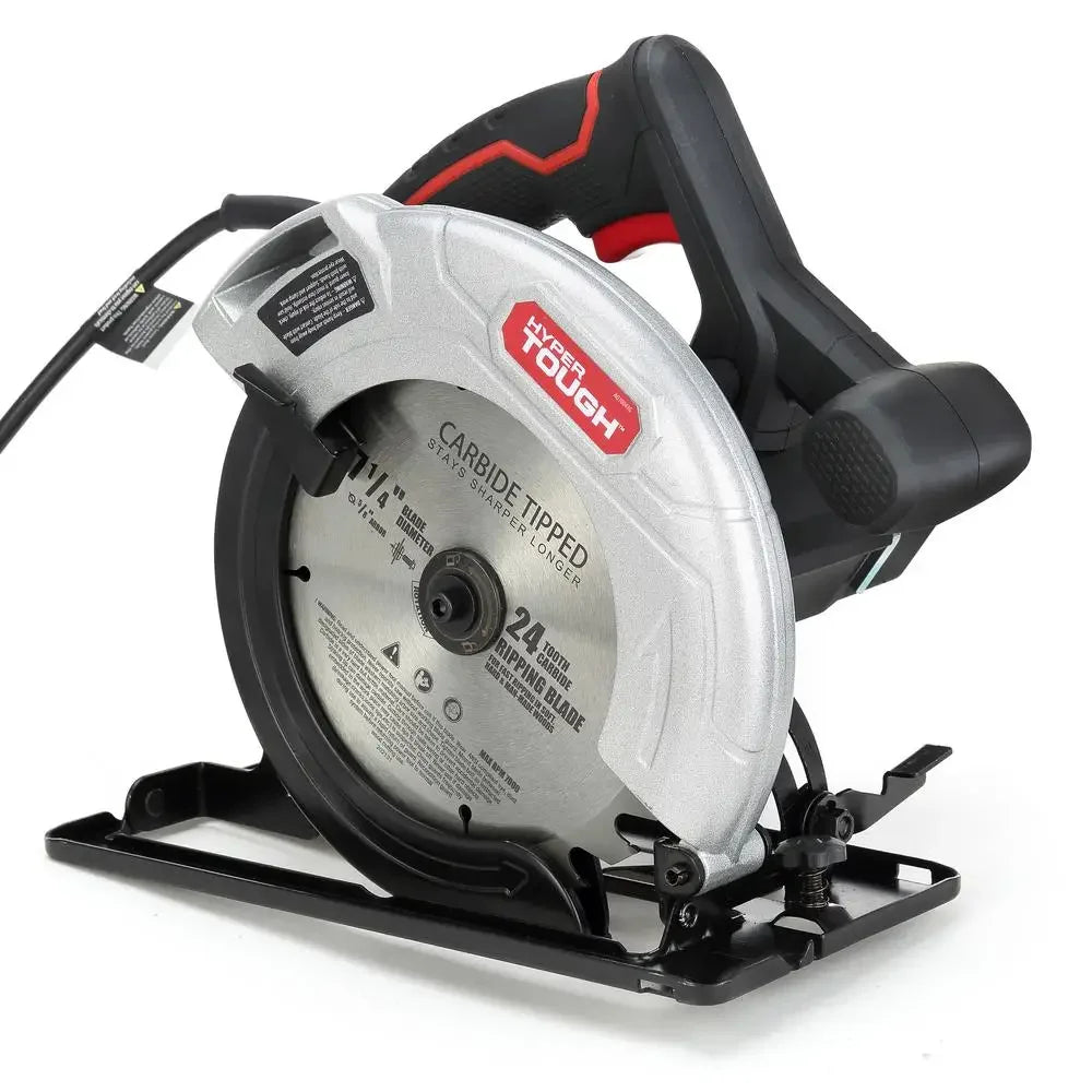 12 AMP Circular Saw with Adjustable Bevel and Rip Fence for Home DIY Projects