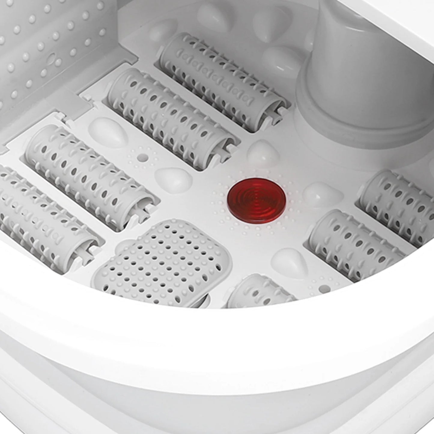Smart Foldable Foot Soak Tub 420W 8L Heating Massager Spa with 8 Rollers