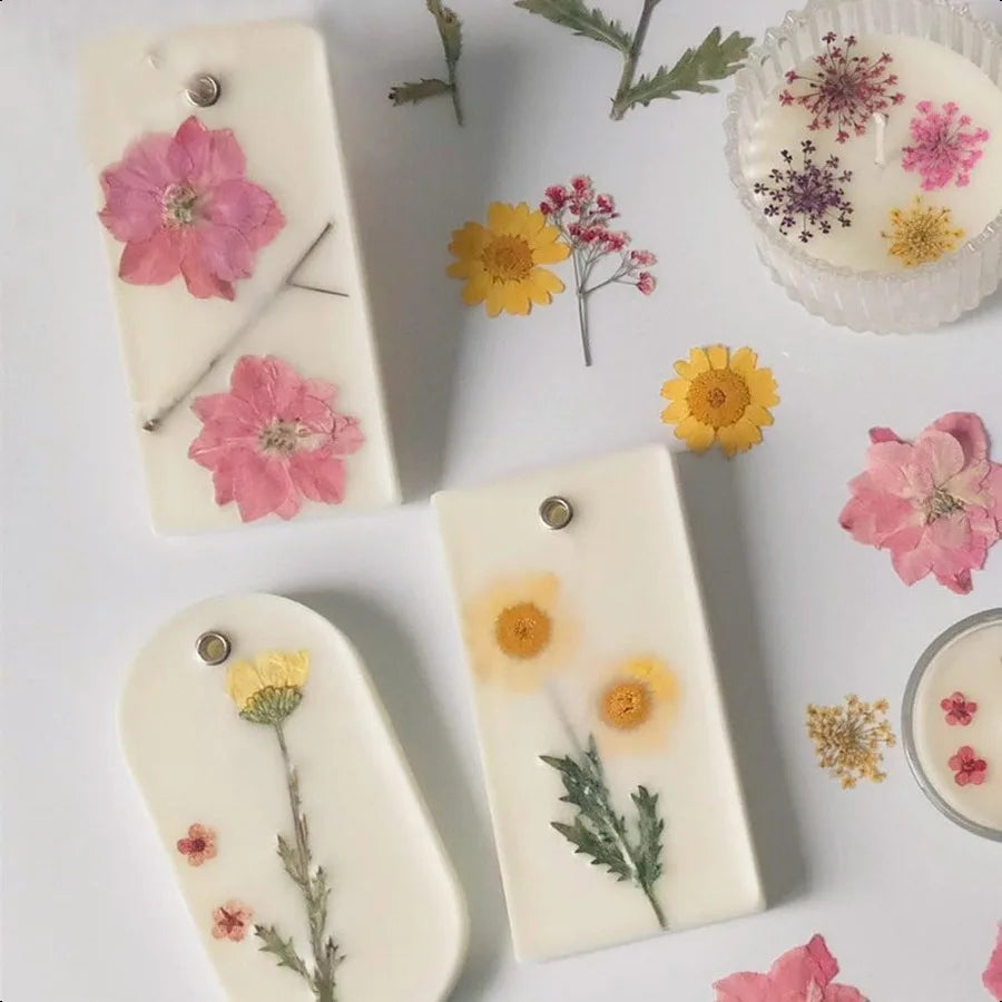 TooGet Fragrant Dried Flowers and Herbs Accessories Decorations 9 Bags Set Dry Flowers for Soap Bath Bombs Making and Dried Flo
