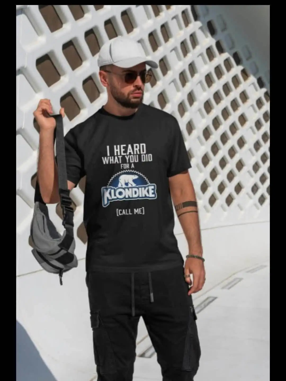 Unique I Heard What You Did for a Klondike Graphic T-Shirt Men's Casual Cotton Black Tee